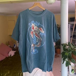 Koi Fish Overdyed T-Shirt Dress